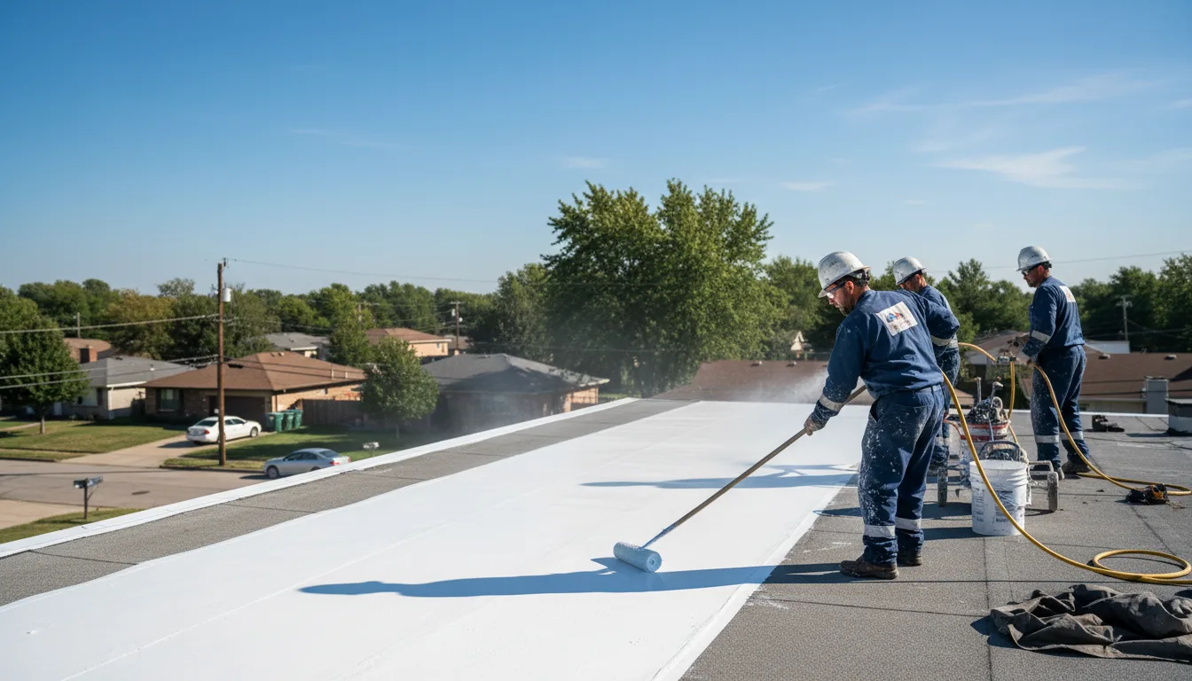 Commercial roof coating in Celestine, IN near me